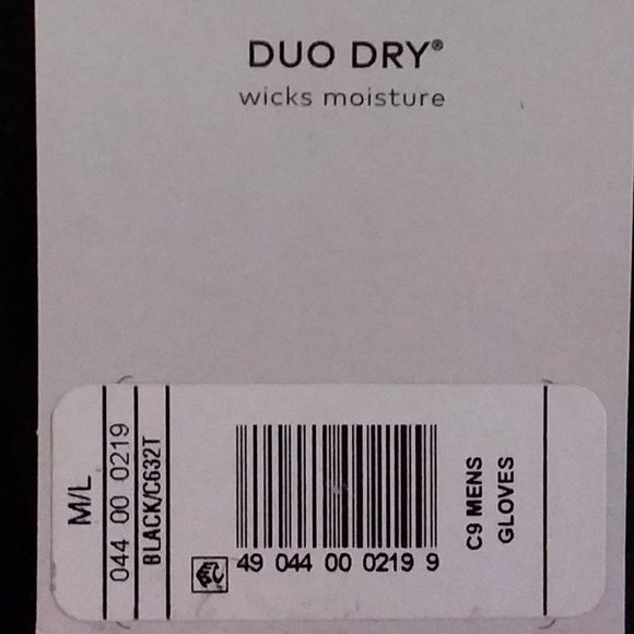 Men's Black Champion Winter Gloves  Size M/L - Picture 2 of 9